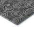 8' Gray And Silver Polka Dot Washable Round Rug With UV Protection
