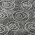 8' Gray And Silver Polka Dot Washable Round Rug With UV Protection