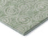 5' X 8' Mint Green And Ivory Polka Dot Washable Area Rug With UV Protection