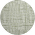 8' Green And Ivory Striped Washable Round Rug With UV Protection