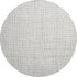 8' Ivory And Beige Striped Washable Round Rug With UV Protection