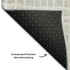8' X 10' Ivory And Beige Striped Washable Area Rug With UV Protection
