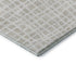 8' X 10' Ivory And Beige Striped Washable Area Rug With UV Protection