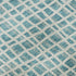 5' X 8' Teal And Ivory Striped Washable Area Rug With UV Protection