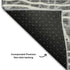 5' X 8' Charcoal And Ivory Geometric Washable Area Rug With UV Protection
