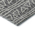 5' X 8' Charcoal And Ivory Geometric Washable Area Rug With UV Protection