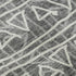 5' X 8' Charcoal And Ivory Geometric Washable Area Rug With UV Protection
