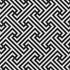 5' X 8' Black And Ivory Geometric Washable Area Rug With UV Protection