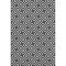8' X 10' Black And Ivory Geometric Washable Area Rug With UV Protection