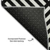8' X 10' Black And Ivory Geometric Washable Area Rug With UV Protection