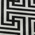 8' X 10' Black And Ivory Geometric Washable Area Rug With UV Protection