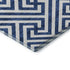 5' X 8' Blue And Ivory Geometric Washable Area Rug With UV Protection