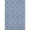 8' X 10' Blue And Ivory Geometric Washable Area Rug With UV Protection