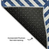 8' X 10' Blue And Ivory Geometric Washable Area Rug With UV Protection