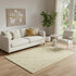 5' X 8' Gold And Ivory Geometric Washable Area Rug With UV Protection