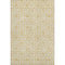 5' X 8' Gold And Ivory Geometric Washable Area Rug With UV Protection