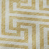 5' X 8' Gold And Ivory Geometric Washable Area Rug With UV Protection