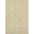 8' X 10' Gold And Ivory Geometric Washable Area Rug With UV Protection