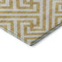 8' X 10' Gold And Ivory Geometric Washable Area Rug With UV Protection