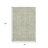 8' X 10' Artichoke Green And Ivory Geometric Washable Area Rug With UV Protection
