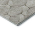8' Beige And Brown Geometric Washable Round Rug With UV Protection