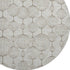 8' Beige And Brown Geometric Washable Round Rug With UV Protection