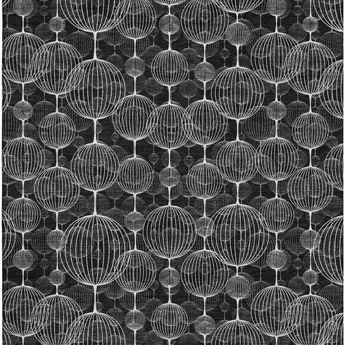 5' X 8' Black And Ivory Geometric Washable Area Rug With UV Protection