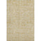 5' X 8' Gold And Ivory Geometric Washable Area Rug With UV Protection