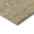 9' X 12' Gold And Ivory Geometric Washable Area Rug With UV Protection