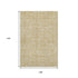 9' X 12' Gold And Ivory Geometric Washable Area Rug With UV Protection