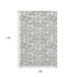 9' X 12' Graphite And Silver Geometric Washable Area Rug With UV Protection