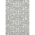 9' X 12' Graphite And Silver Geometric Washable Area Rug With UV Protection