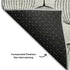 9' X 12' Graphite And Silver Geometric Washable Area Rug With UV Protection