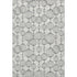 9' X 12' Graphite And Silver Geometric Washable Area Rug With UV Protection