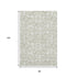 8' X 10' Green And Beige Geometric Washable Area Rug With UV Protection