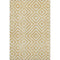 5' X 8' Gold And Ivory Geometric Washable Area Rug With UV Protection