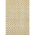 5' X 8' Gold And Ivory Geometric Washable Area Rug With UV Protection
