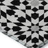 5' X 8' Black And Silver Geometric Washable Area Rug With UV Protection