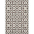 5' X 8' Brown And Ivory Geometric Washable Area Rug With UV Protection