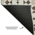 5' X 8' Brown And Ivory Geometric Washable Area Rug With UV Protection