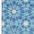 8' X 10' Denim Blue And Ivory Geometric Washable Area Rug With UV Protection