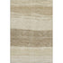 8' X 10' Beige And Brown Striped Washable Area Rug With UV Protection