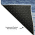 5' X 8' Blue And Gray Striped Washable Area Rug With UV Protection