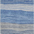 5' X 8' Blue And Gray Striped Washable Area Rug With UV Protection