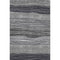 5' X 8' Gray And Silver Striped Washable Area Rug With UV Protection