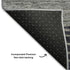 8' X 10' Gray And Silver Striped Washable Area Rug With UV Protection