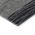 8' X 10' Gray And Silver Striped Washable Area Rug With UV Protection