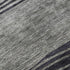 8' X 10' Gray And Silver Striped Washable Area Rug With UV Protection