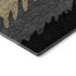 5' X 8' Black Beige And Silver Striped Washable Area Rug With UV Protection