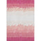 8' X 10' Blush And Ivory Striped Washable Area Rug With UV Protection